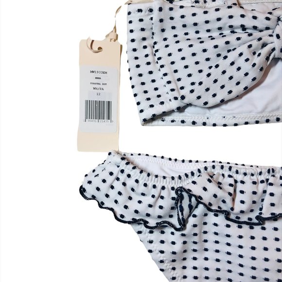 Eberjey Mini Emma Coastal Dot Textured Bikini Set - Picture 3 of 6